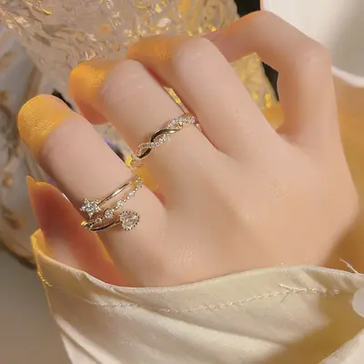 Love Five-Peared Star Ring for Women Gold Plated