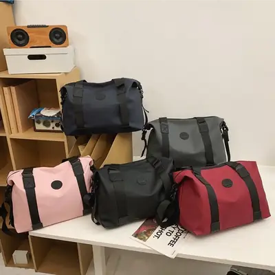 Lightweight Satchel Travel Bag Black Shoulder Crossbody Sports Storage