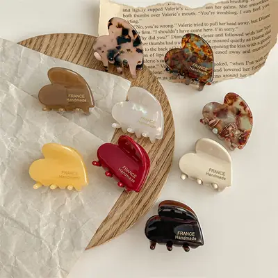 French Acetic Acid Hairpin Clip for Women Spring Summer