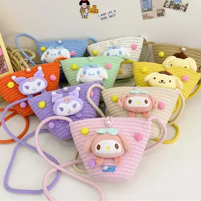 Plush Candy Color Shoulder Bag for Girls