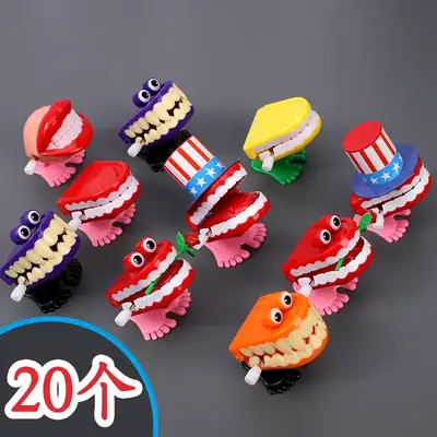 Purple Funny Teeth Tooth Coil Gift Chain