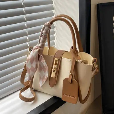 Women's Checkered Handbag with Strap Shoulder Bag 2024