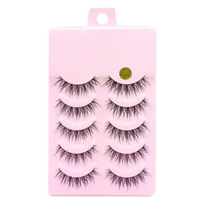 Five Pair False Eyelashes for Natural Look