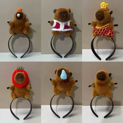 Funny Hair Headdress with Teddy Bear Decor