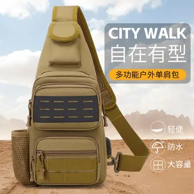 Camouflage Tactical Fishing Bag Single Shoulder Crossbody