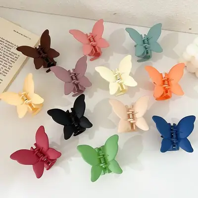 Butterfly Hair Clip with Spray Paint Back for Women