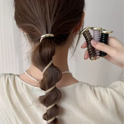 Elegant Bubble Braid Ponytail Hair Accessory for Women