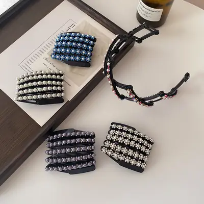 Retractable Hairpin 2024 New Style Broken Hairpin Wash Face Non-slip Headband