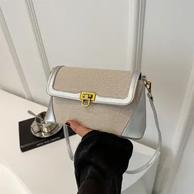 2024 French Style Stitching Bag for Women