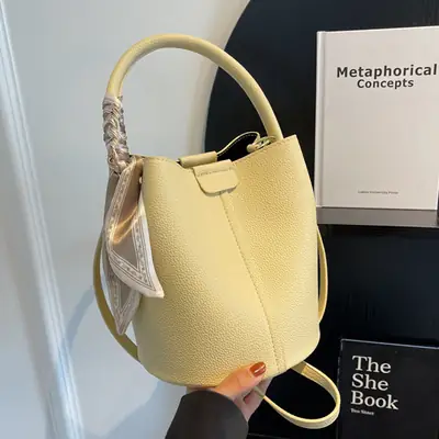 Pink Leather Hand Bag Women's New Fashion