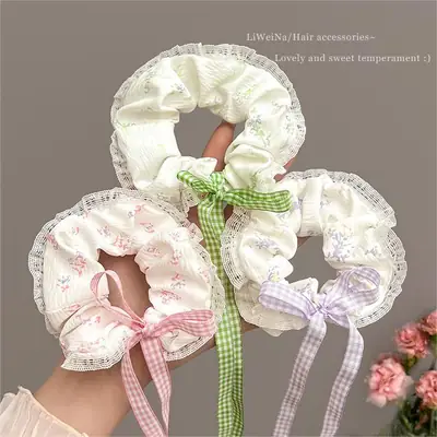 Sweet Bow Ribbon Hair Band for Women Large Size