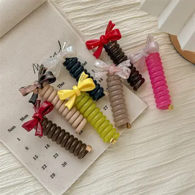 Wooden Bow Bubble Hair Braiding Tool for Women