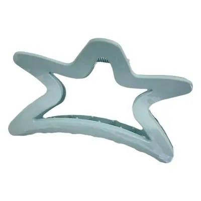 Cream Blue Jelly Starfish Hair Clip Large