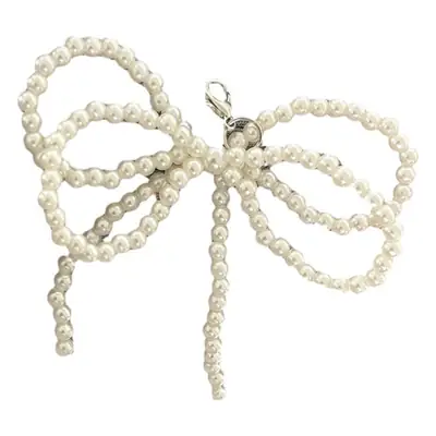 Pearl Bow Necklace for Women Elegant Hair Accessory