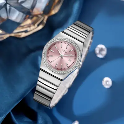 Goldie Light Luxury Steel Band Watch Women's Waterproof Quartz