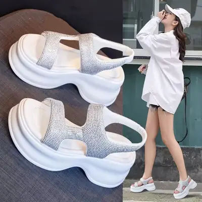 Stylish Glitter Sandals for Women Summer Wear
