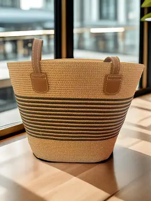 Women Straw Bag Summer 2024 Large Capacity Beach Bag