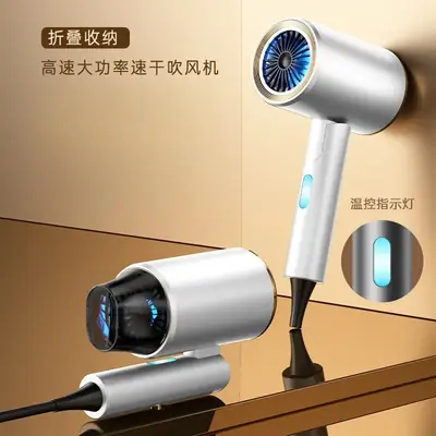 2025 Foldable Hair Dryer with Warm Light & High Wind