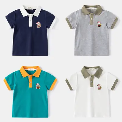 Kids Korean Short Sleeve T-Shirt 2024