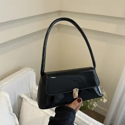 Pink Leather Shoulder Bag for Women 2024 Spring Summer