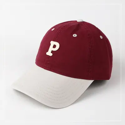 Vintage Blue Baseball Cap with Embroidered P Logo