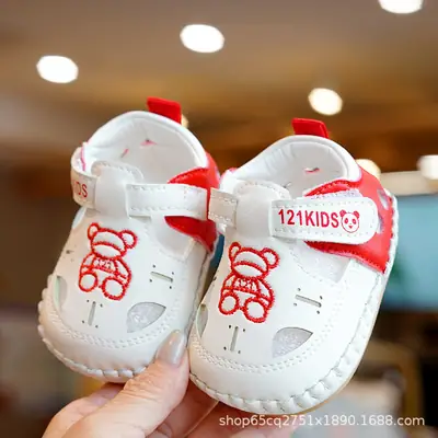 Baby Shoes Soft Sole Non-slip Summer Sandals Beginner Baby Shoes 0-1 Year Old Toddler Shoes Breathable Anti-drop