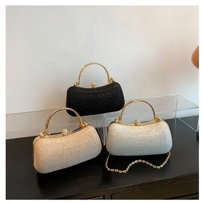 Women's Gold Chain Shoulder Crossbody Bag 2024