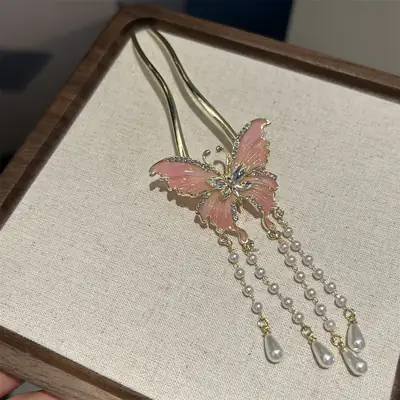 Antique Butterfly Hairpin for Women