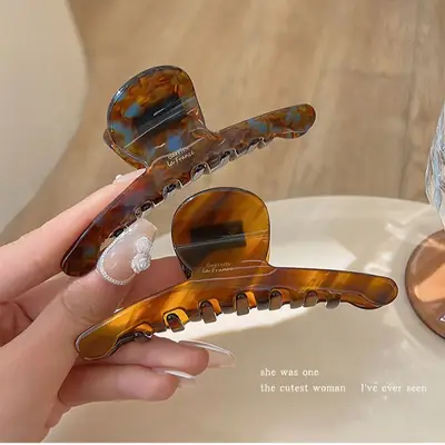 Elegant Hair Clip Women's Back of Head Ins Shark Clip 2024 New Style Clip for Headwear