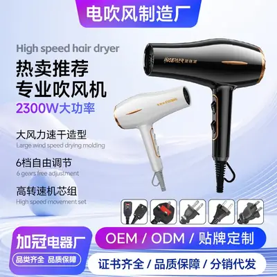 2300W High Wind Hair Dryer White Gold