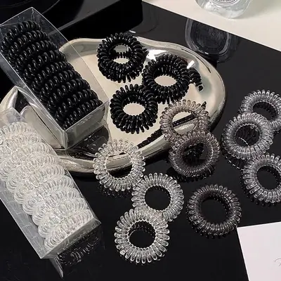 Women 2025 Classy Hair Ties with Glitter & Color