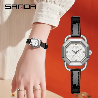 Sanda Women's Green Octagonal Quartz Watch