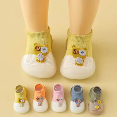 Baby Floor Shoes Spring and Summer Soft Bottom Baby Toddler Shoes Early Education Cartoon Cute Non-Slip Floor Socks for Boys and Girls Manufacturer