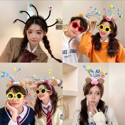Plush Cartoon Hair Band Party Headwear 11.5cm