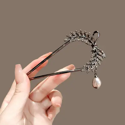 Women's Antique Pearl Hairpin U-shape Back