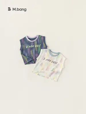 Kids Sleeveless T-Shirt Letter Print Summer Wear 2026