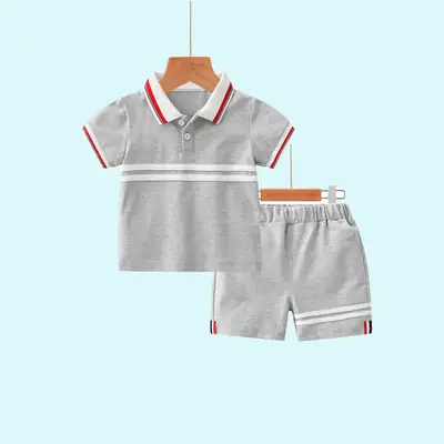 Kids Boys T-Shirt Grey Short Sleeve 2025