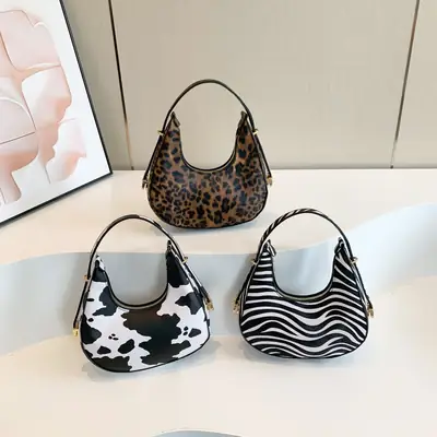 Mini Leopard Print Shoulder Bag Women 2024
