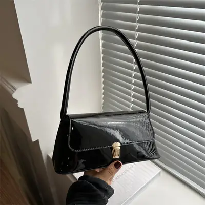 Pink French Niche Textile Shoulder Bag for Women