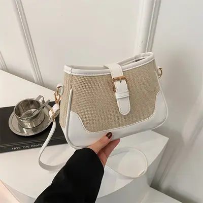 Korean Style Woven Crossbody Bag Women 2024