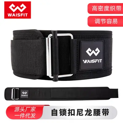 Adult Fitness Belt Nylon Waist Support Belt 100N Load