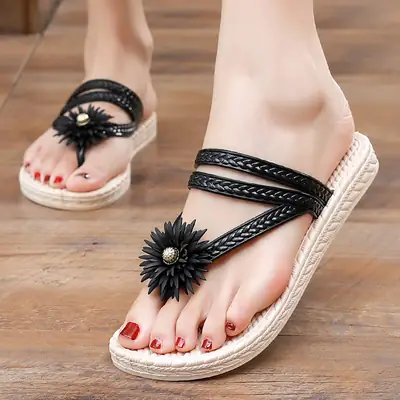 Fairy Flower Flip Flops Women Summer Sandals