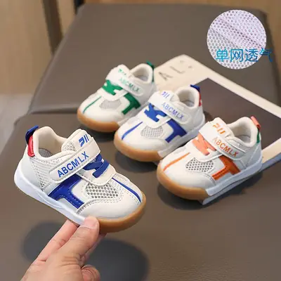 Baby toddler shoes spring and summer 2023 new breathable baby shoes soft bottom small shoes children's shoes tide cross-border