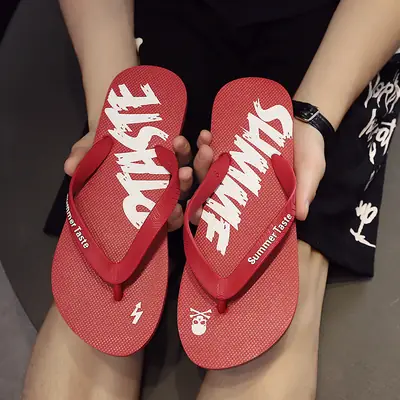 Foreign trade flip-flops men's sandals and slippers summer wear clip feet non-slip boys beach trend outdoor outdoor rubber