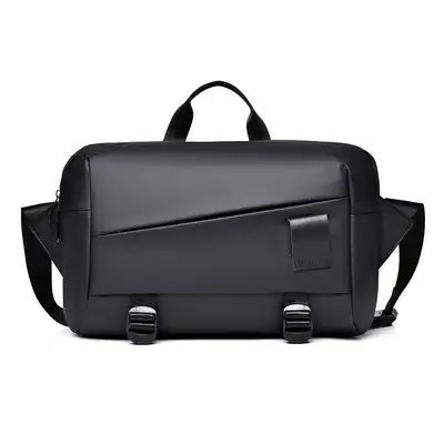 Men's Grey Shoulder Bag Large Capacity Postman's Style
