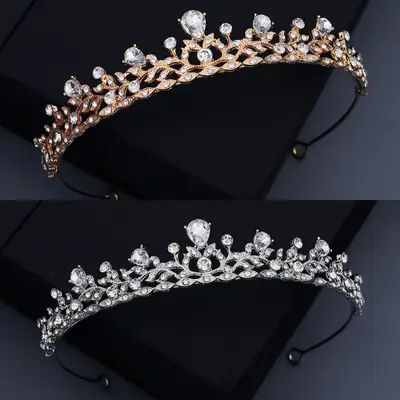 Crystal Queen Hairband for Weddings Brides Crown