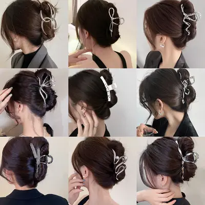 Summer Metal Hairpin Clip for Women with Sparkle Design