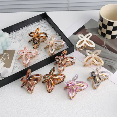 Retro Acetic Acid Butterfly Hairpin for Women