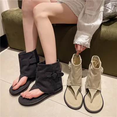 2024 Summer Herringbone Roman Sandals Women