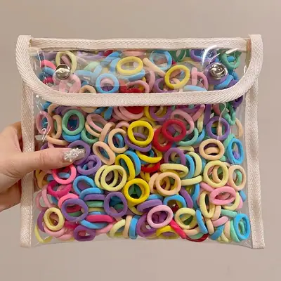 Children's Hair Rings Ponytail Rubber Band Set